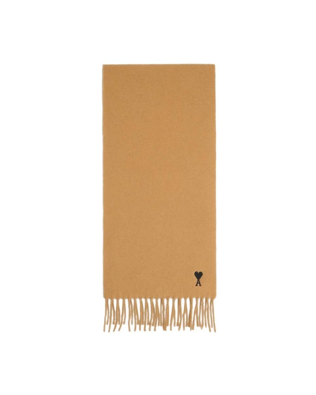 AMI Accessoires ,Wol Geborduurde Sjaal in het Natural