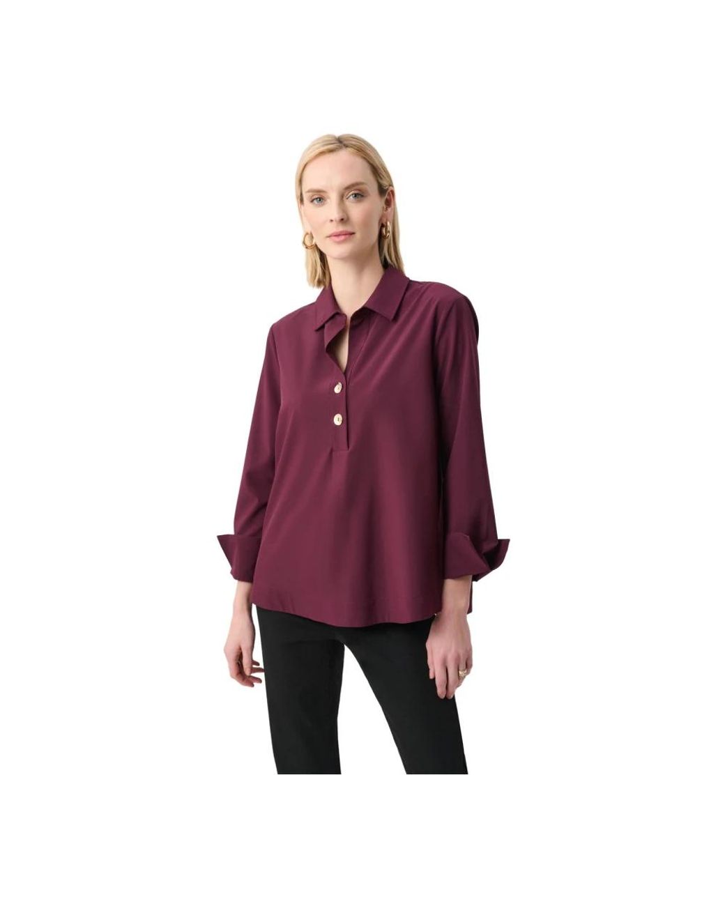 Joseph Ribkoff Purple Polo Shirts