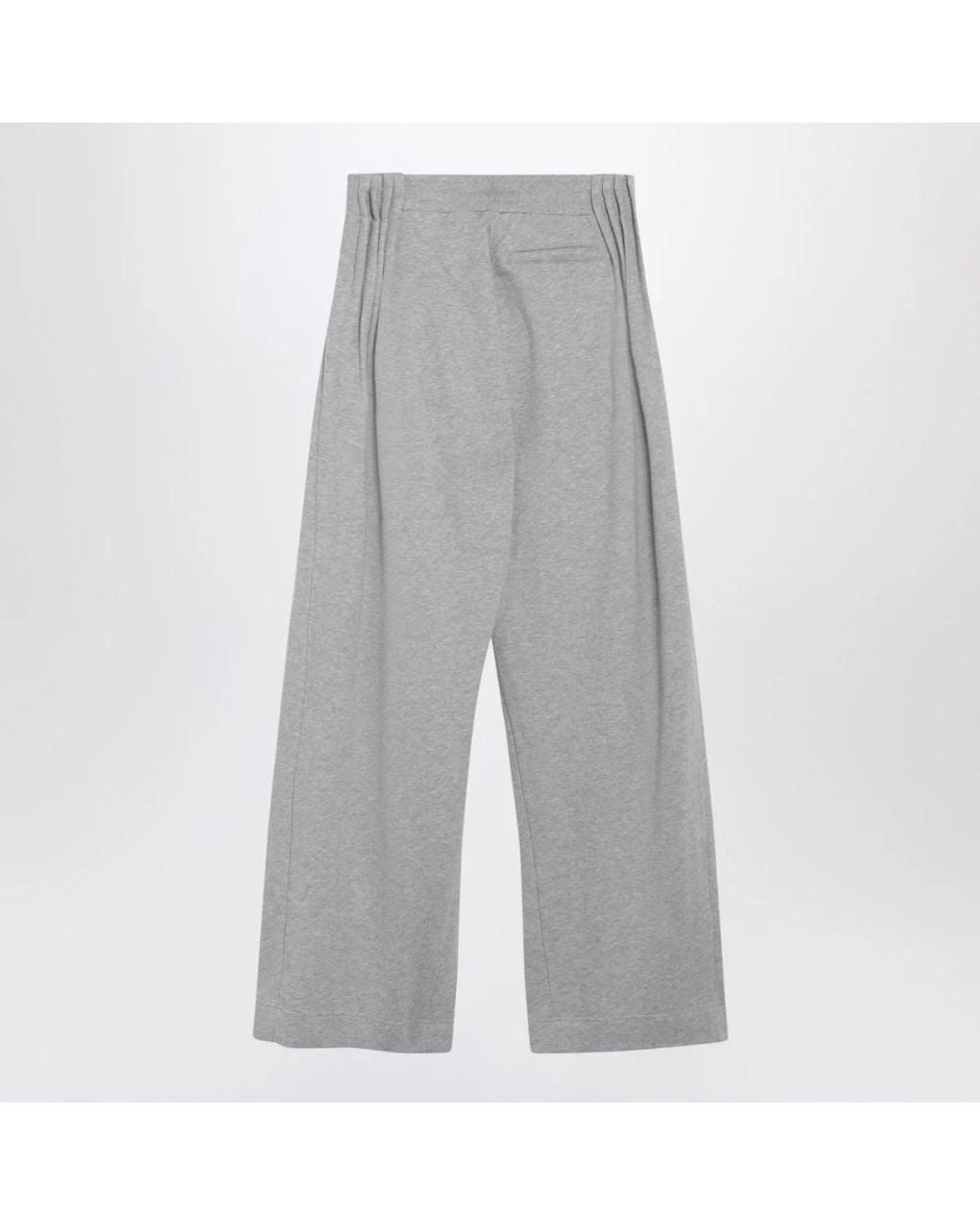 Dries Van Noten Gray Wide Trousers