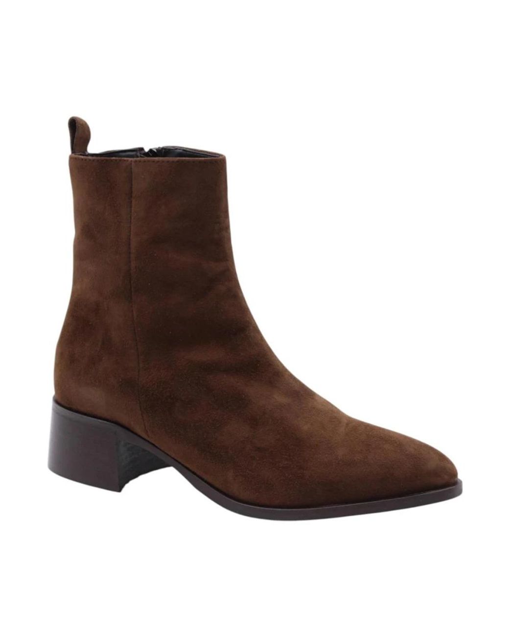 E mia Brown Heeled Boots