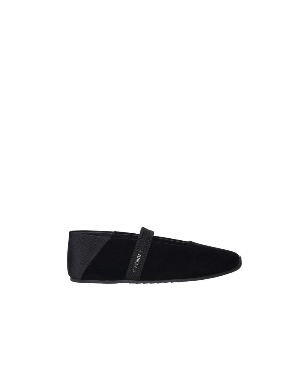 Fendi Black Ballerina Shoes