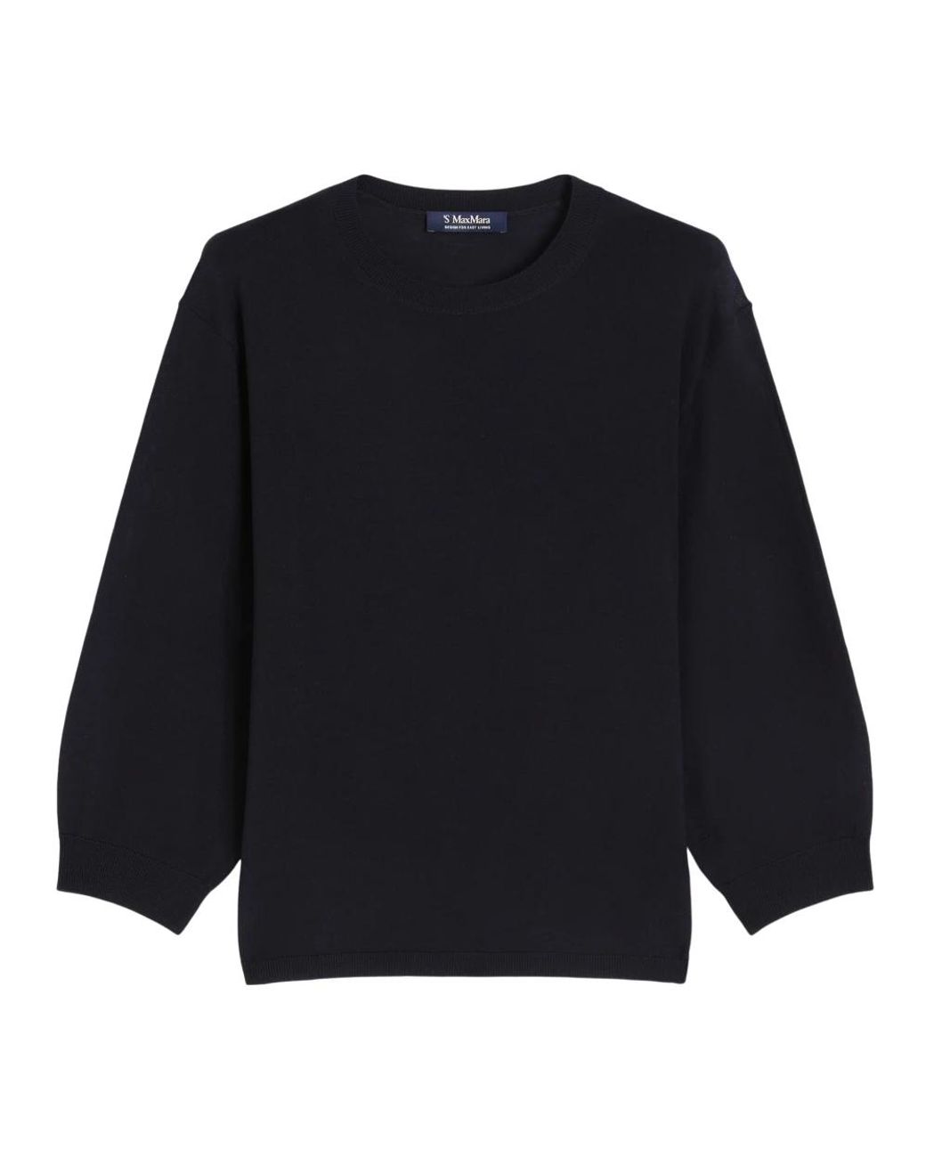 Max Mara Black Round-Neck Knitwear