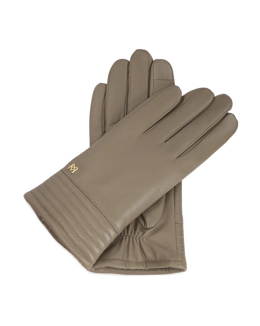 Kazar Accessoires ,Leer Taupe Dameshandschoenen Met Touchscreenfunctie in het Brown