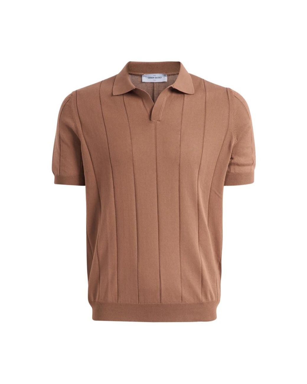 Gran Sasso Brown Polo Shirts for men