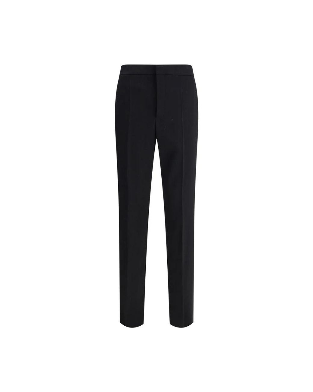 Saint Laurent Black Classic Wool Pants for men