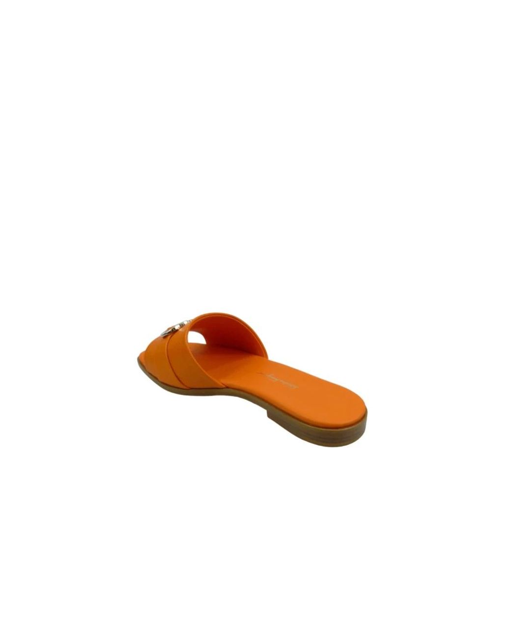 Ferragamo Orange Sliders