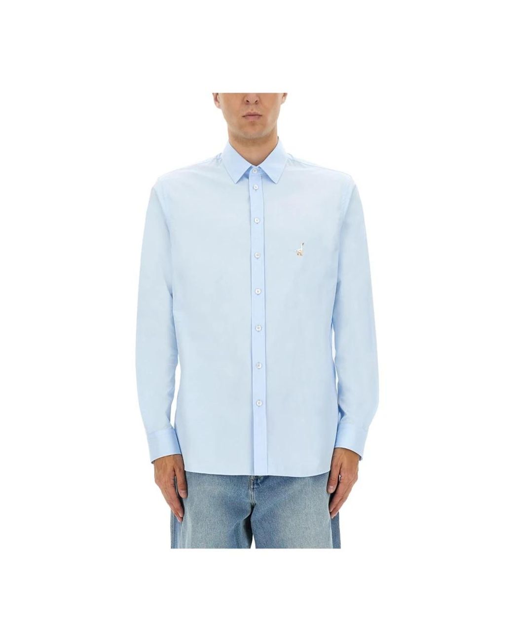 Moschino Blue Casual Shirts for men