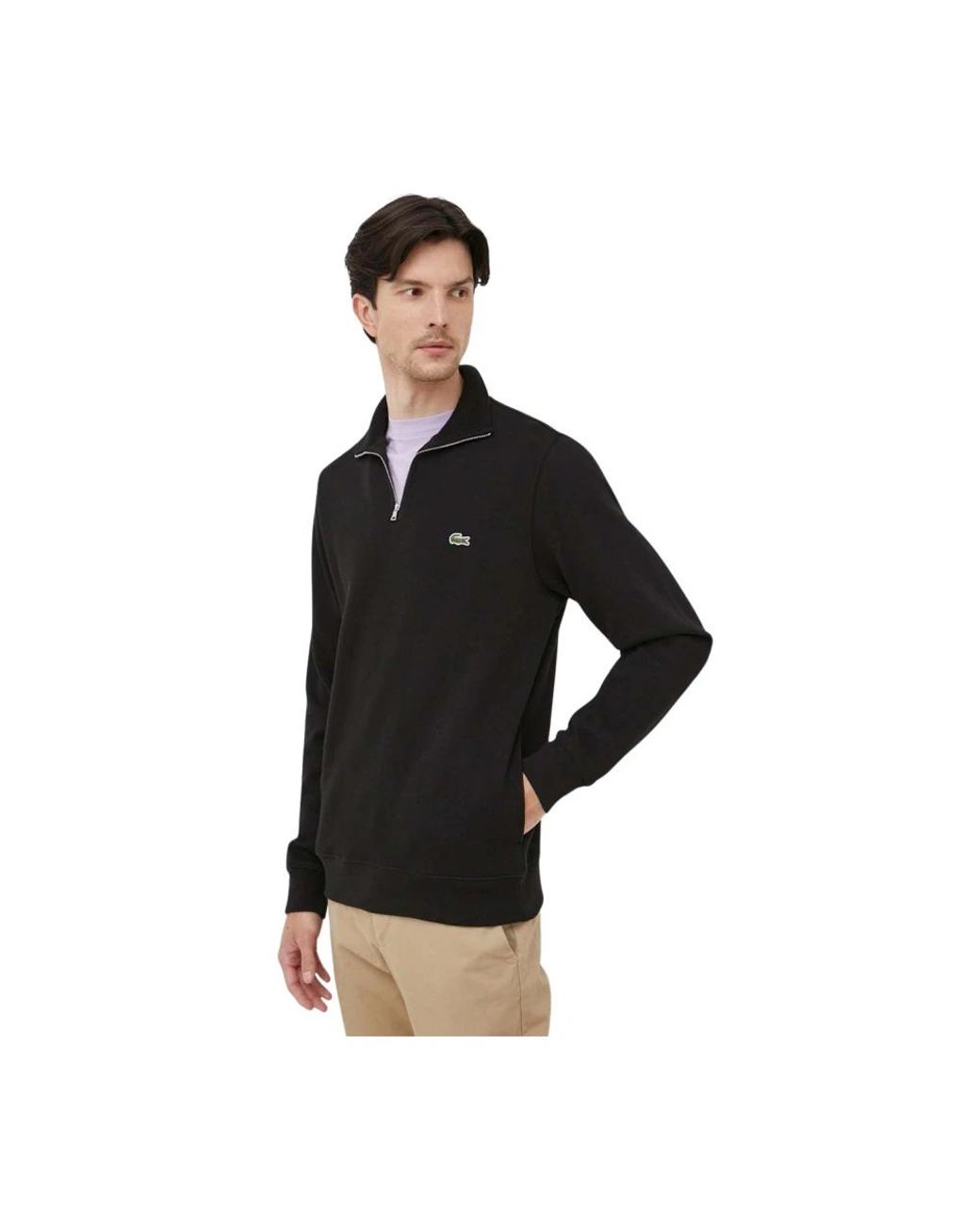 Zip-Throughs Lacoste pour homme en coloris Black