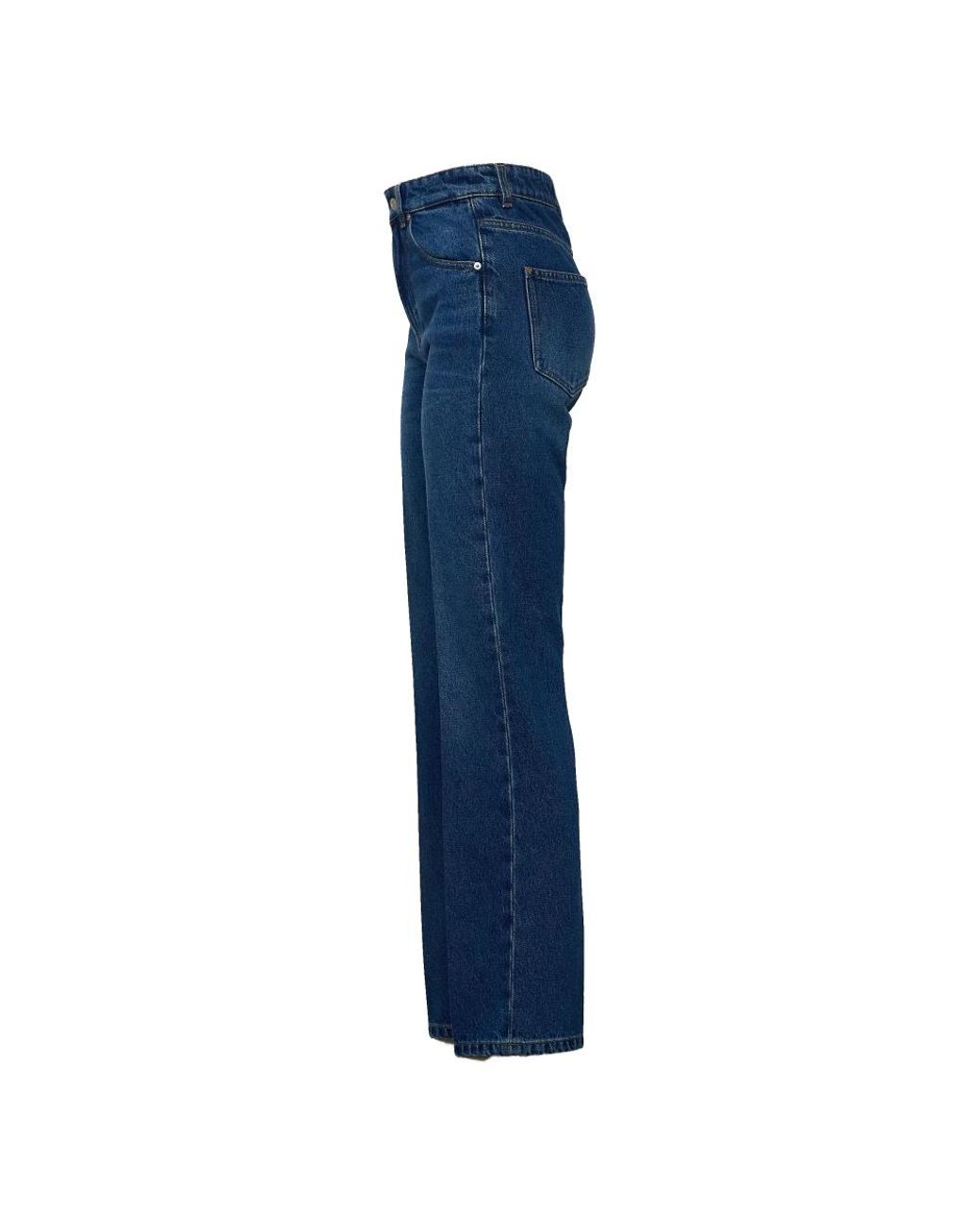 Victoria Beckham Blue Straight Fit Jeans