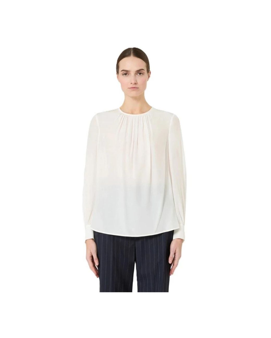 Max Mara White Blouses