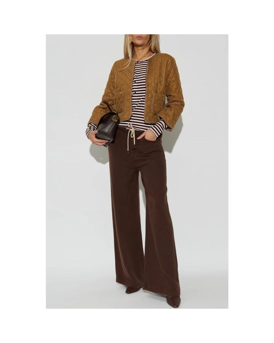 Munthe Jassen ,Bruin ,Polyester Jas Lizetta in het Brown