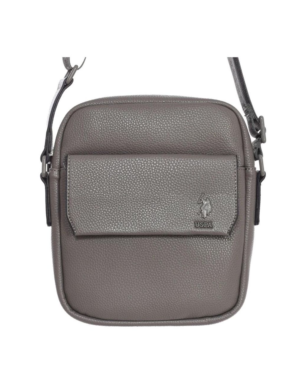 U.S. POLO ASSN. Gray Shoulder Bags for men