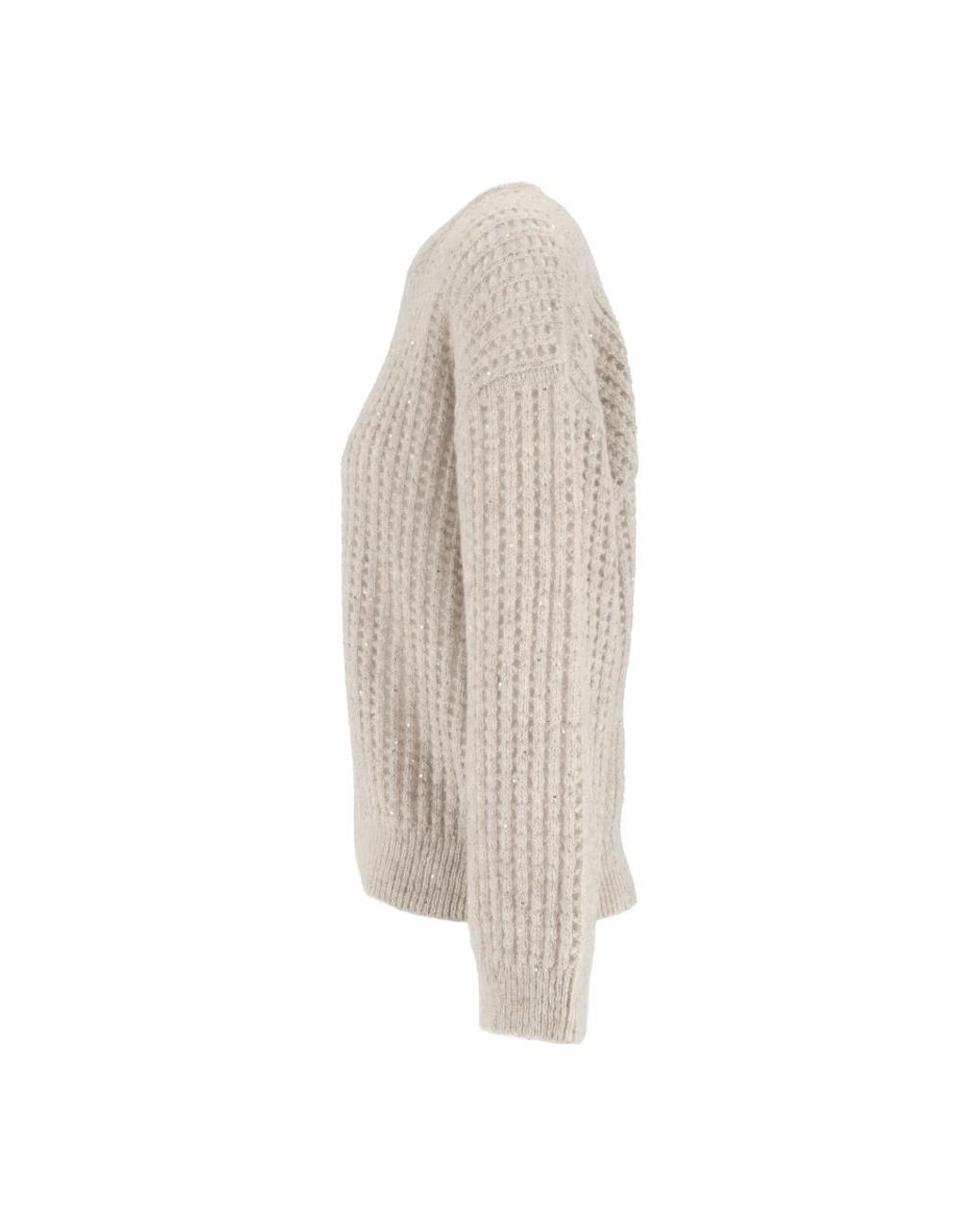 Peserico Gray Round-Neck Knitwear