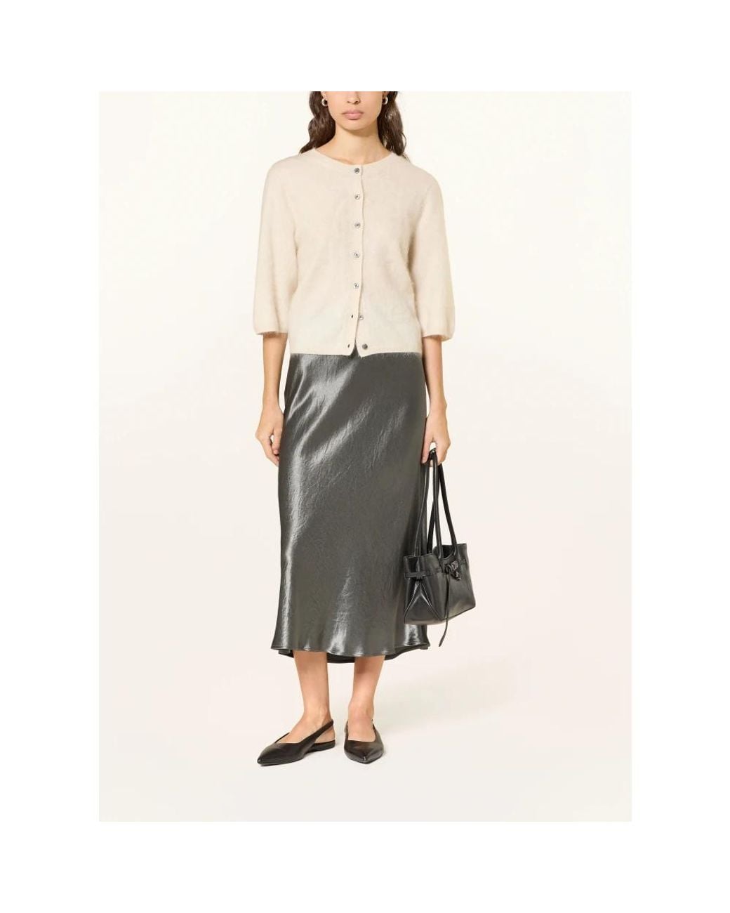 Max Mara Gray Midi Skirts