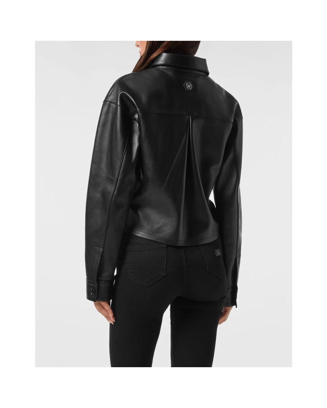Leather Jackets Philipp Plein de color Black