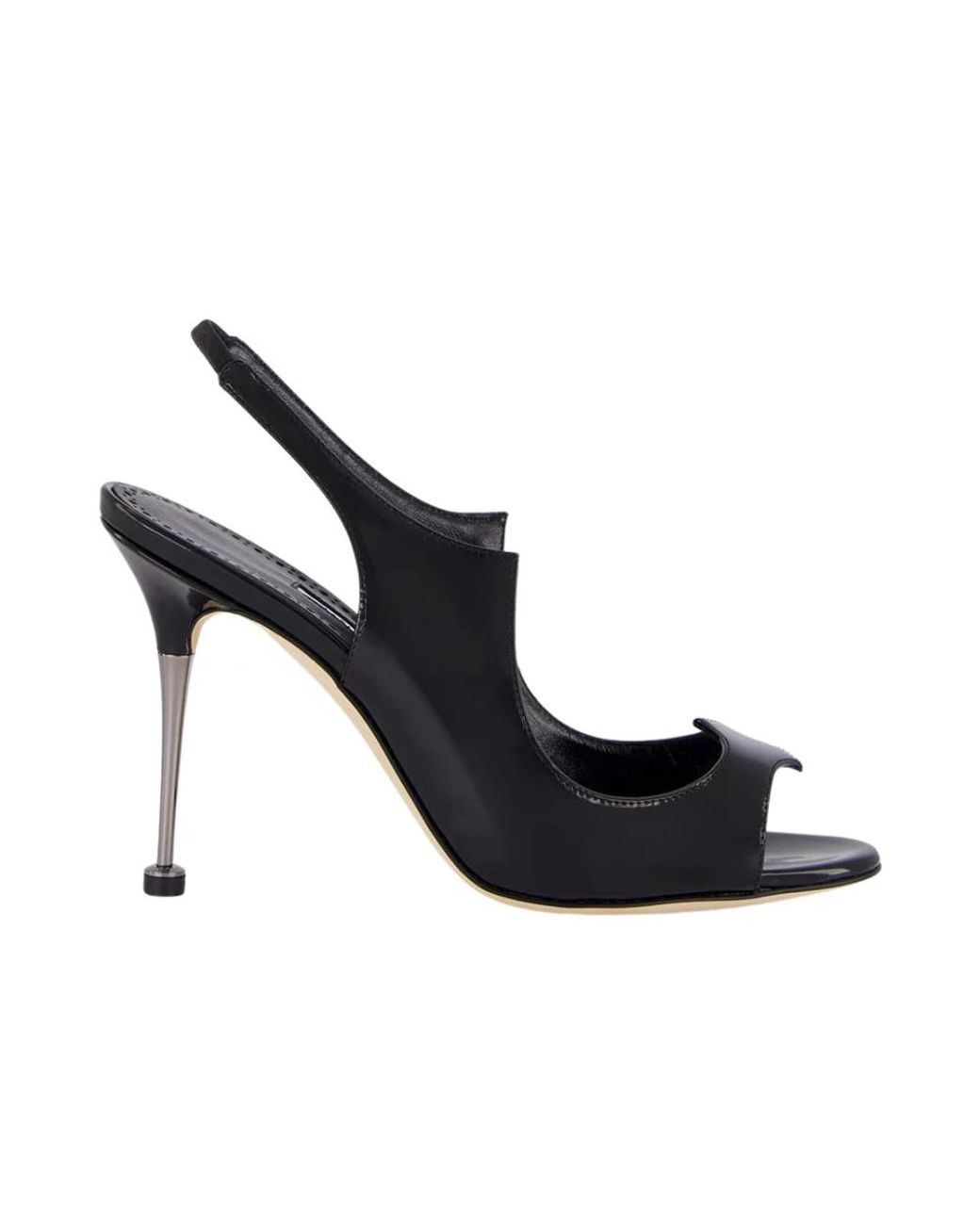 Manolo Blahnik Black High Heel Sandals