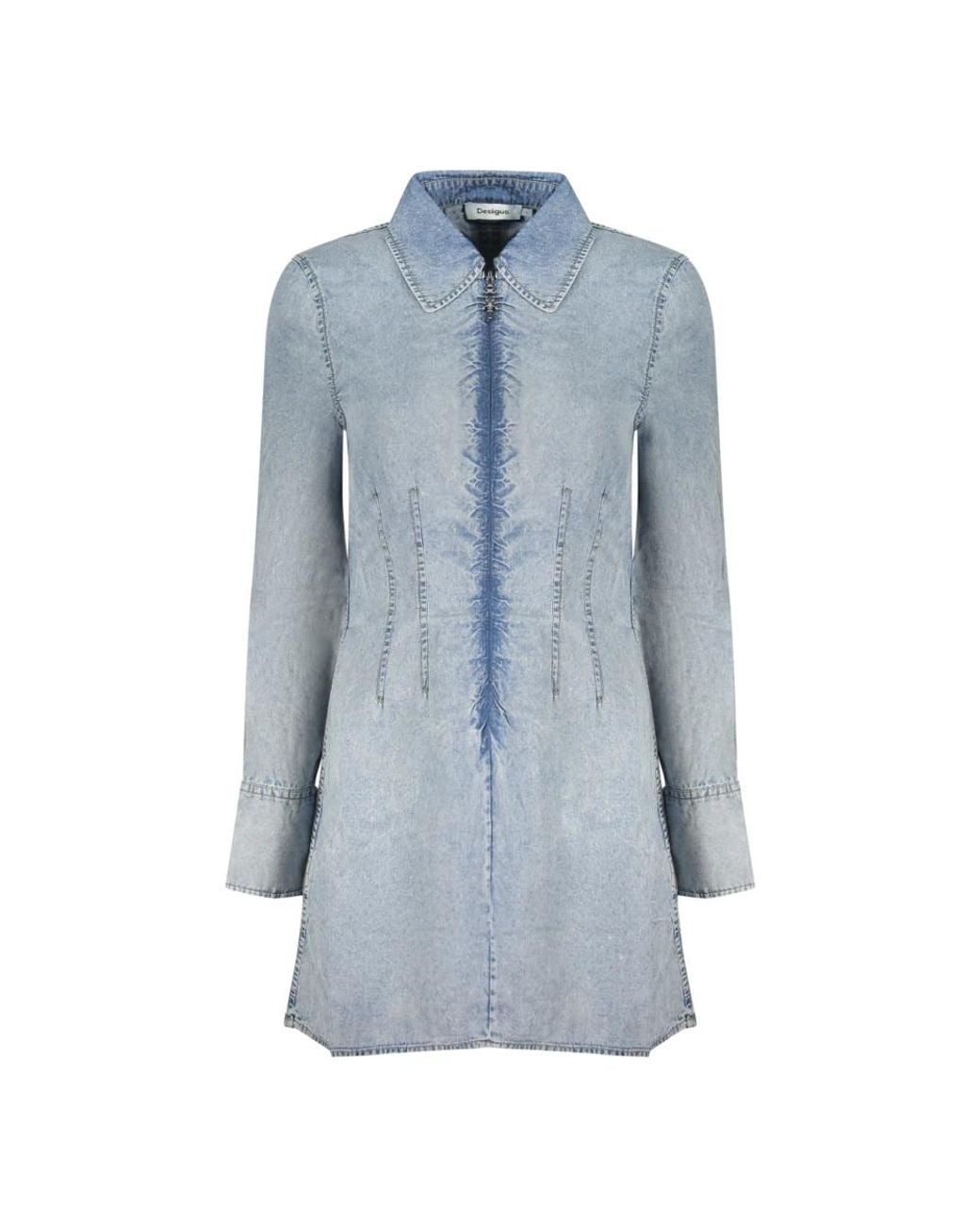 Desigual Blue Shirt Dresses