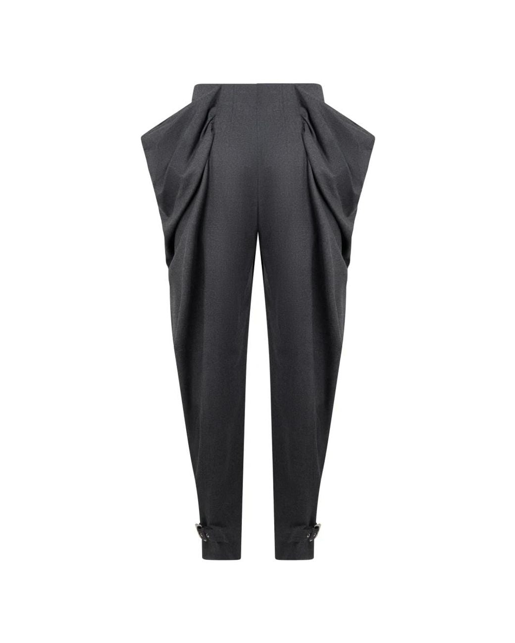 Alberta Ferretti Gray Tapered Trousers