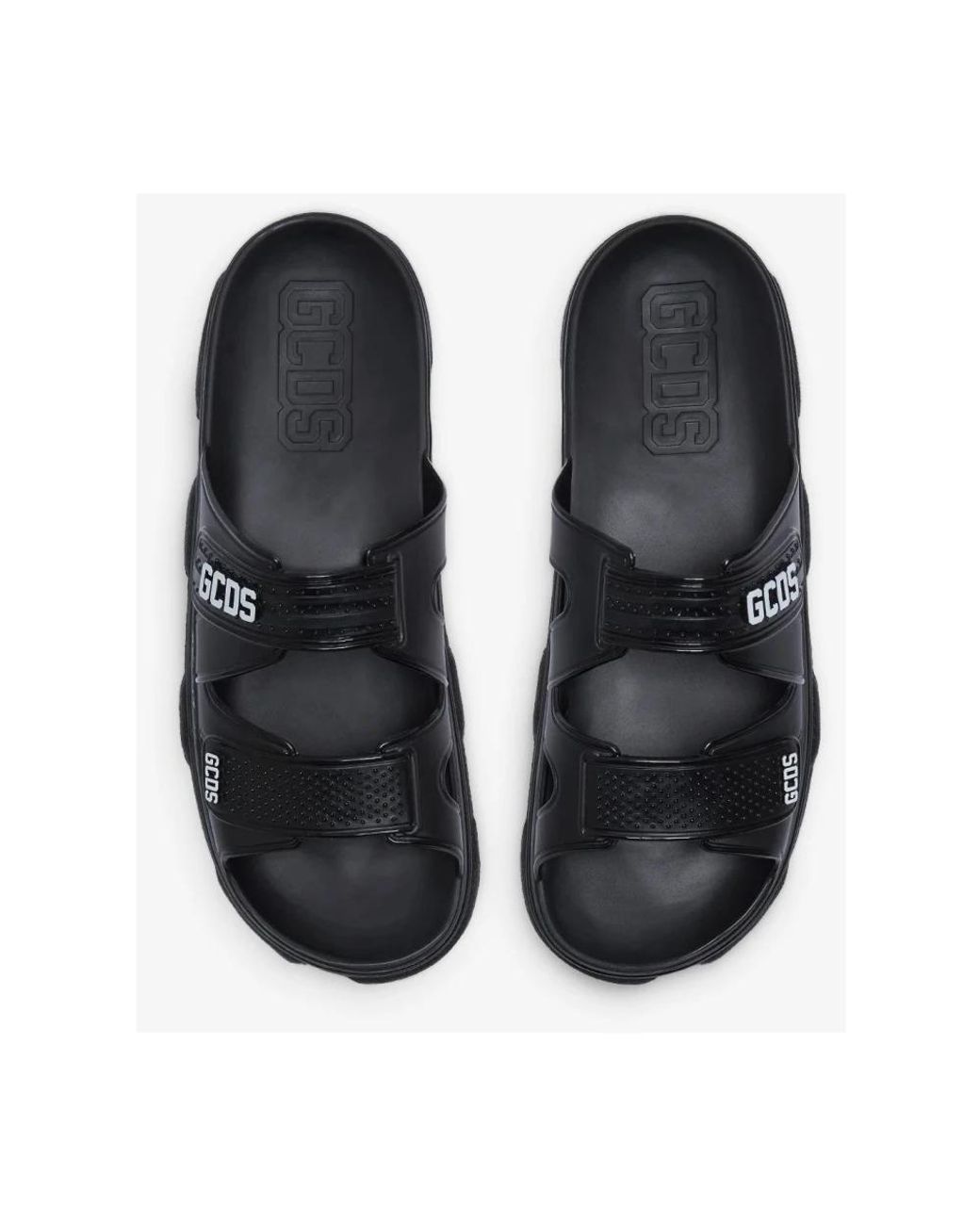 Gcds Black Gummipantoletten