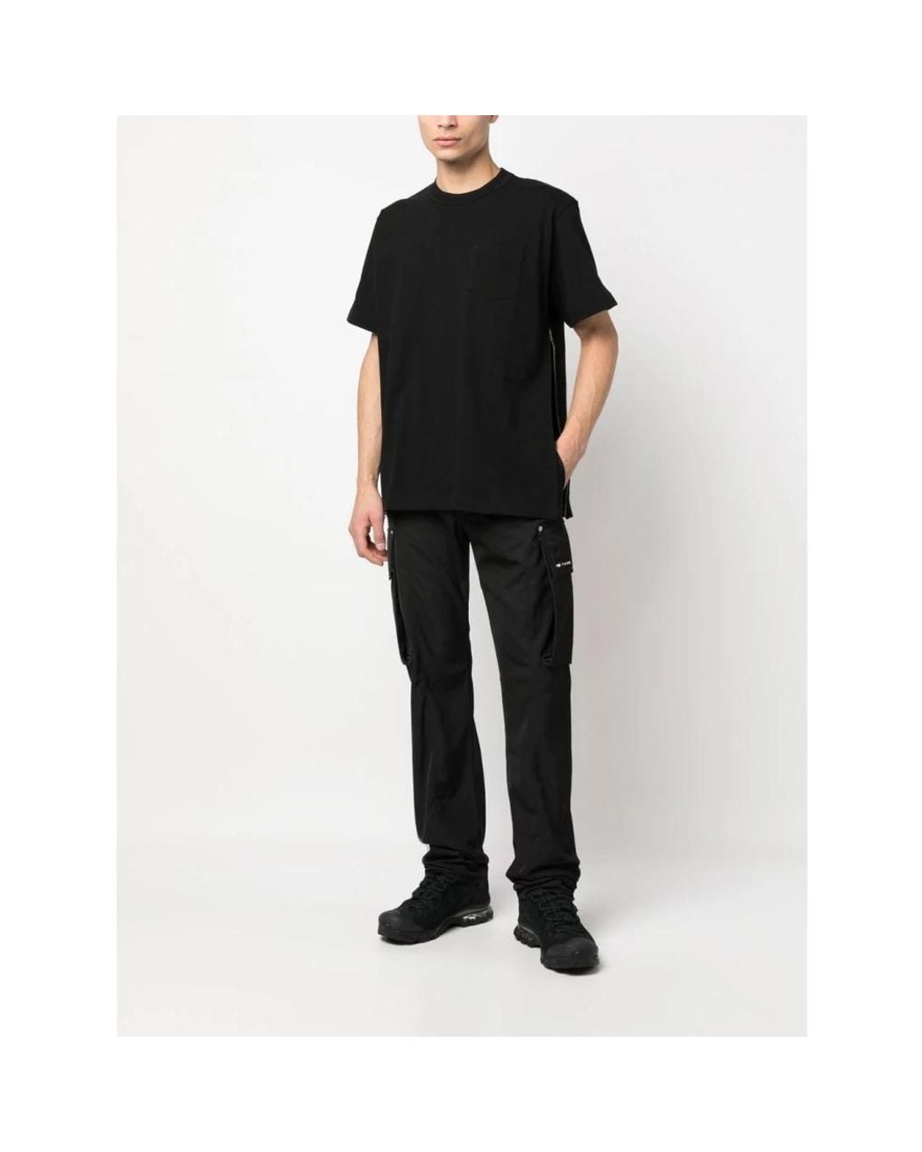 Sacai Black T-Shirts for men