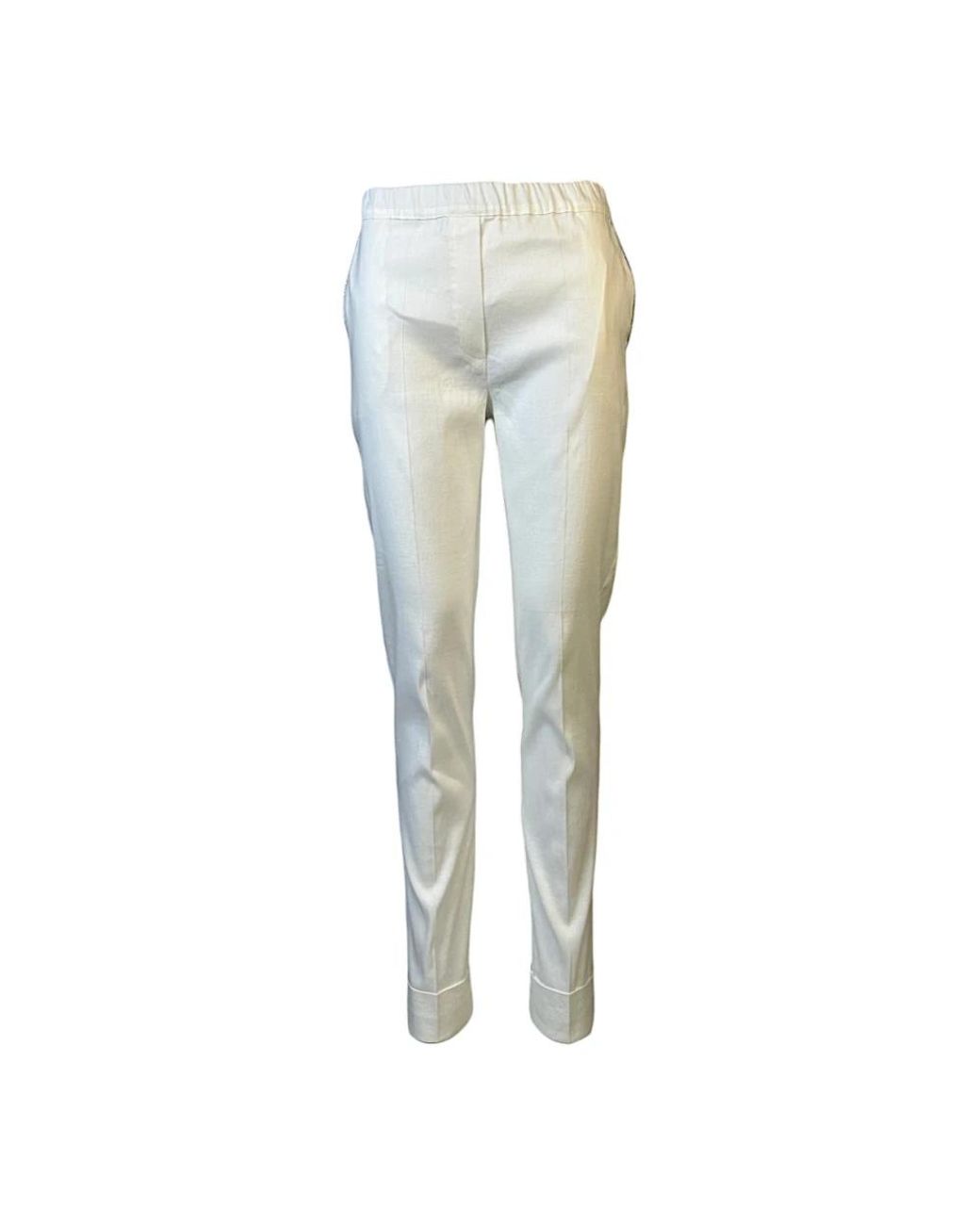 D.exterior Blue Slim-Fit Trousers