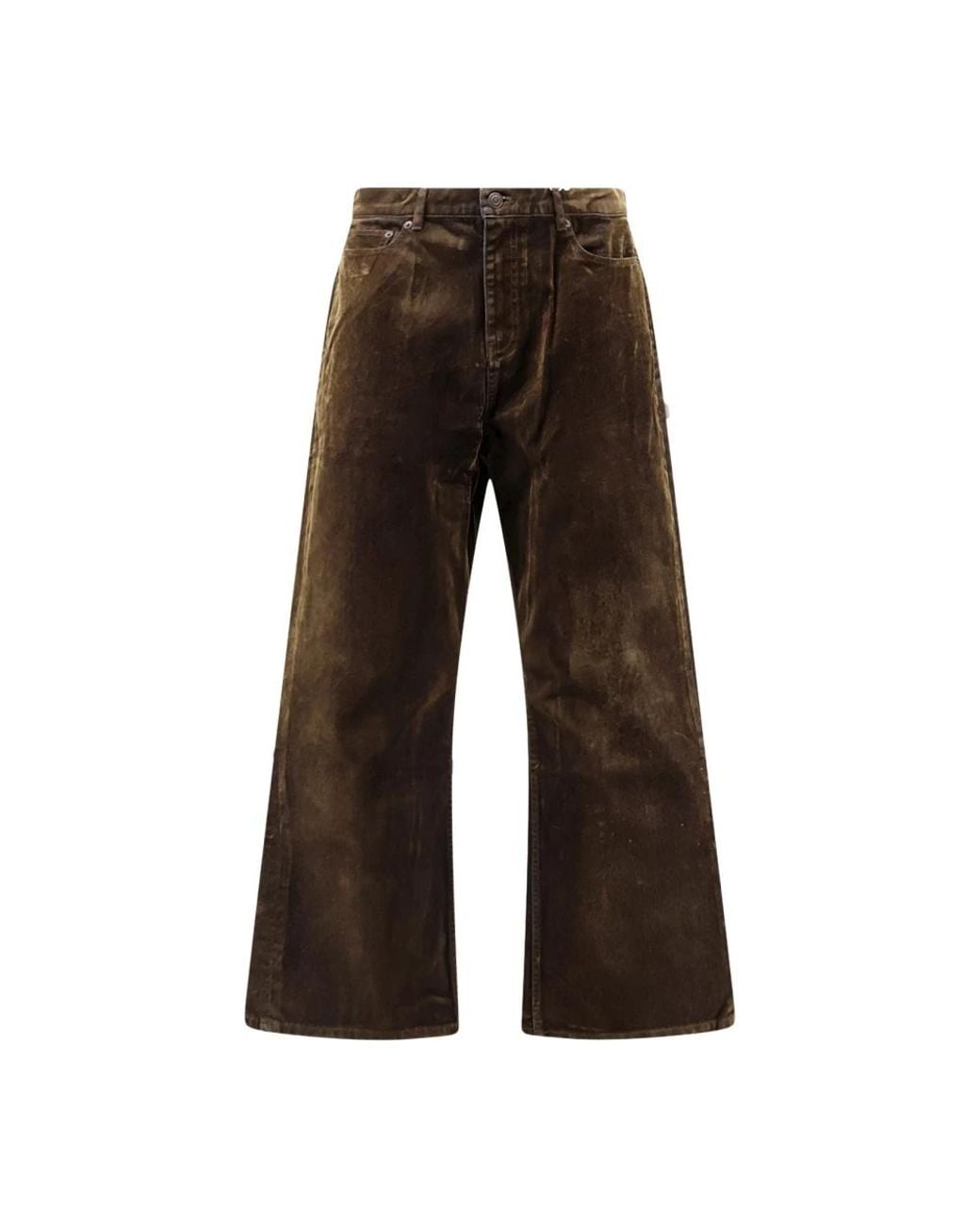 TONYWACK Brown Straight Fit Jeans for men
