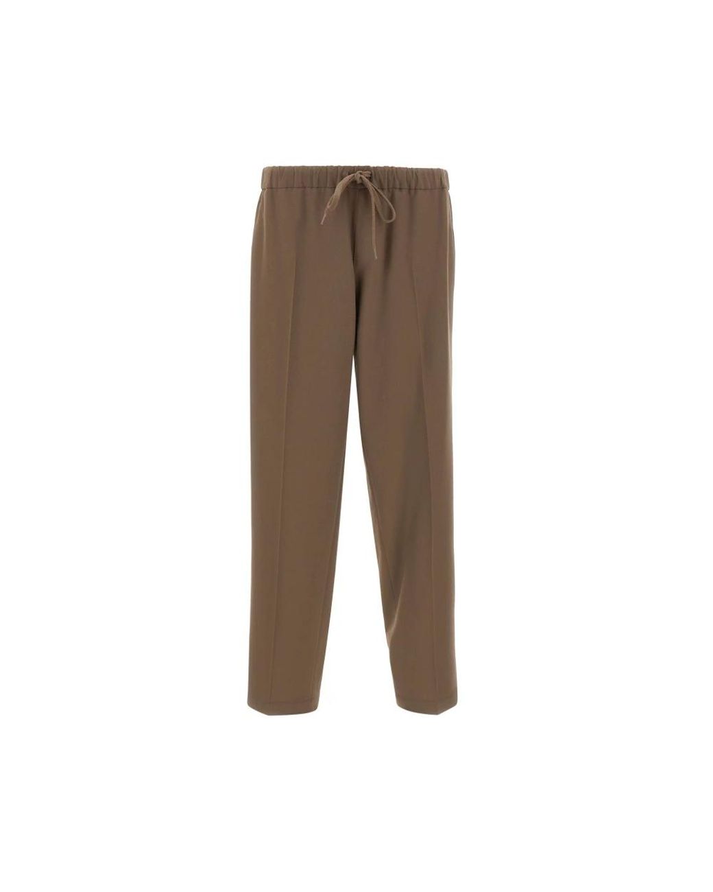 MM6 by Maison Margiela Brown Straight Trousers for men