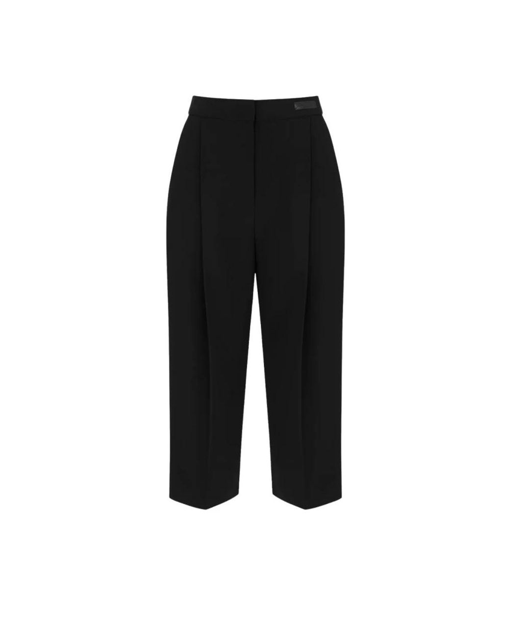 Elisabetta Franchi Black Cropped Trousers