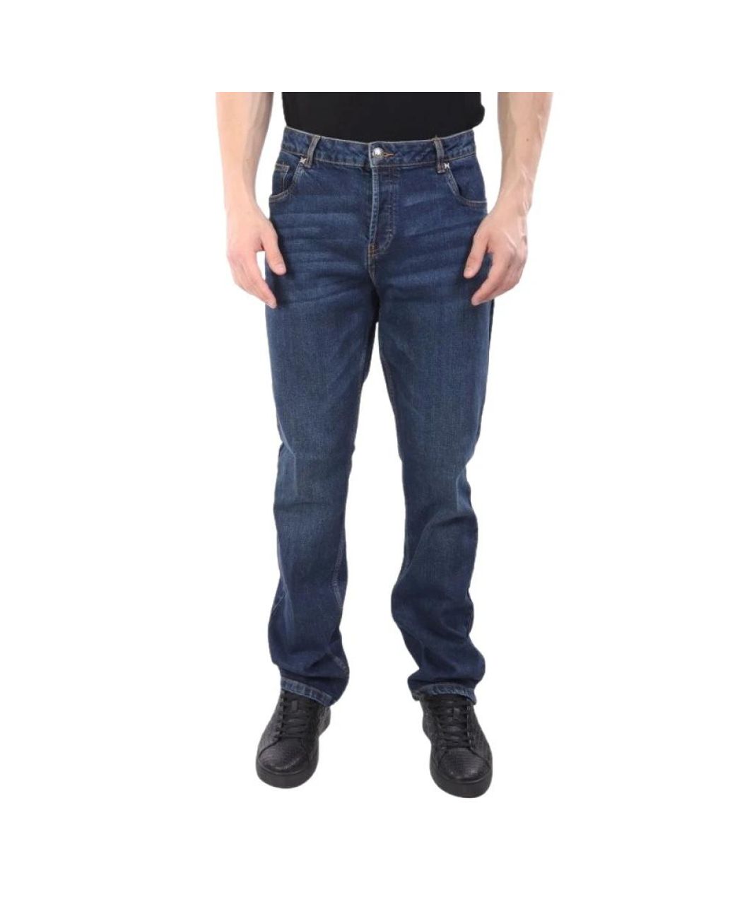 RICHMOND Blue Straight Fit Jeans for men