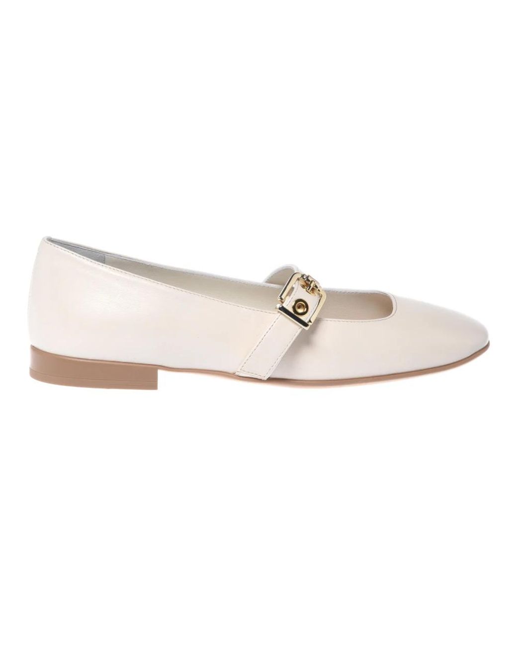 Baldinini White Ballerina Shoes