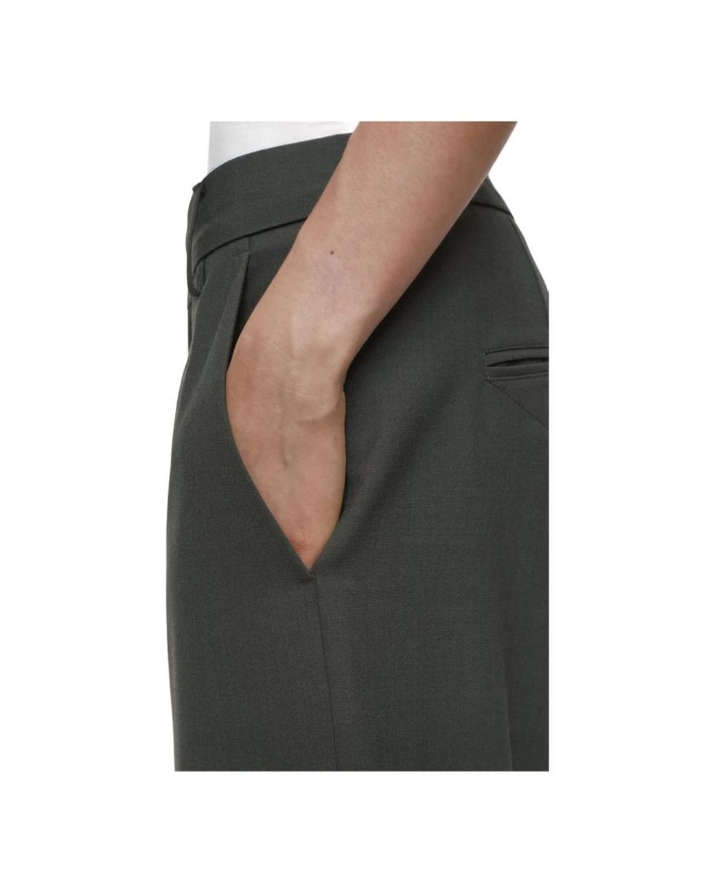 Closed Gray Straight Trousers
