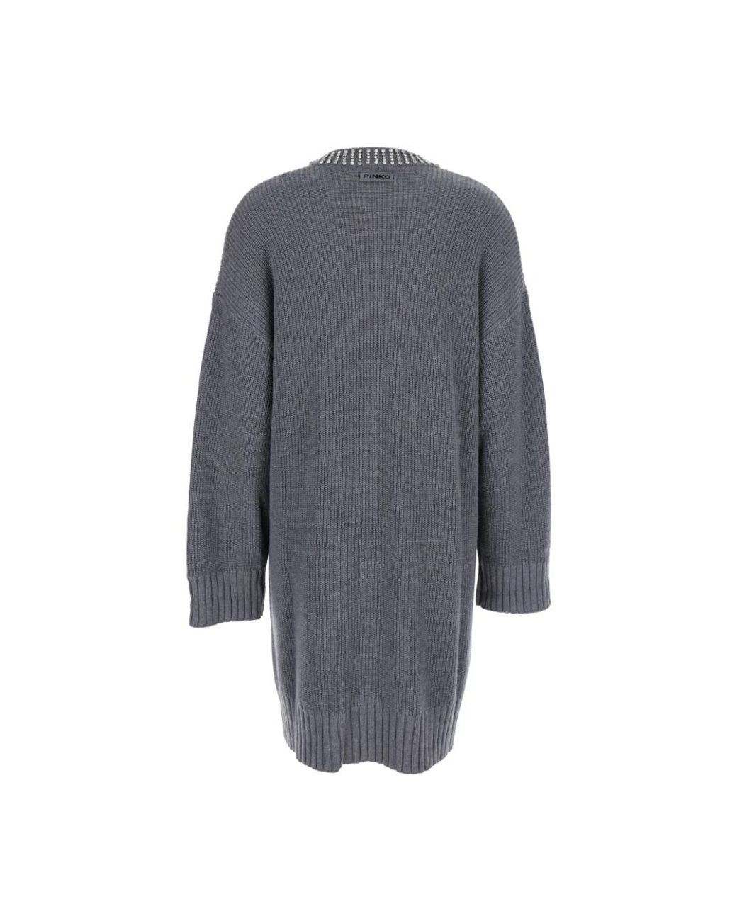 Pinko Gray Knitted Dresses