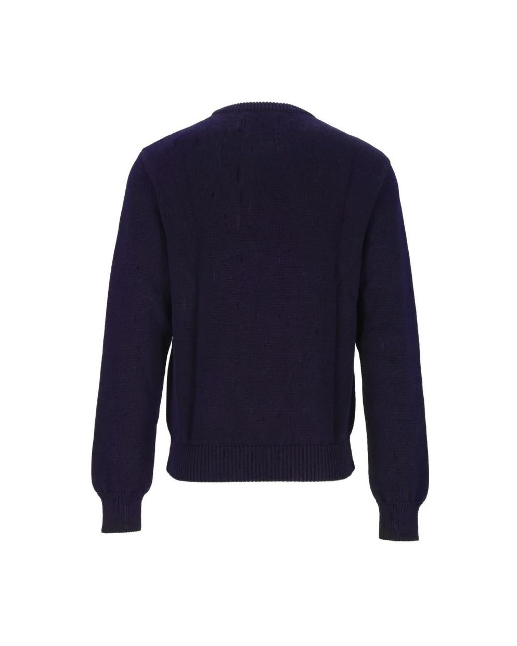 Arte' Black Round-Neck Knitwear for men