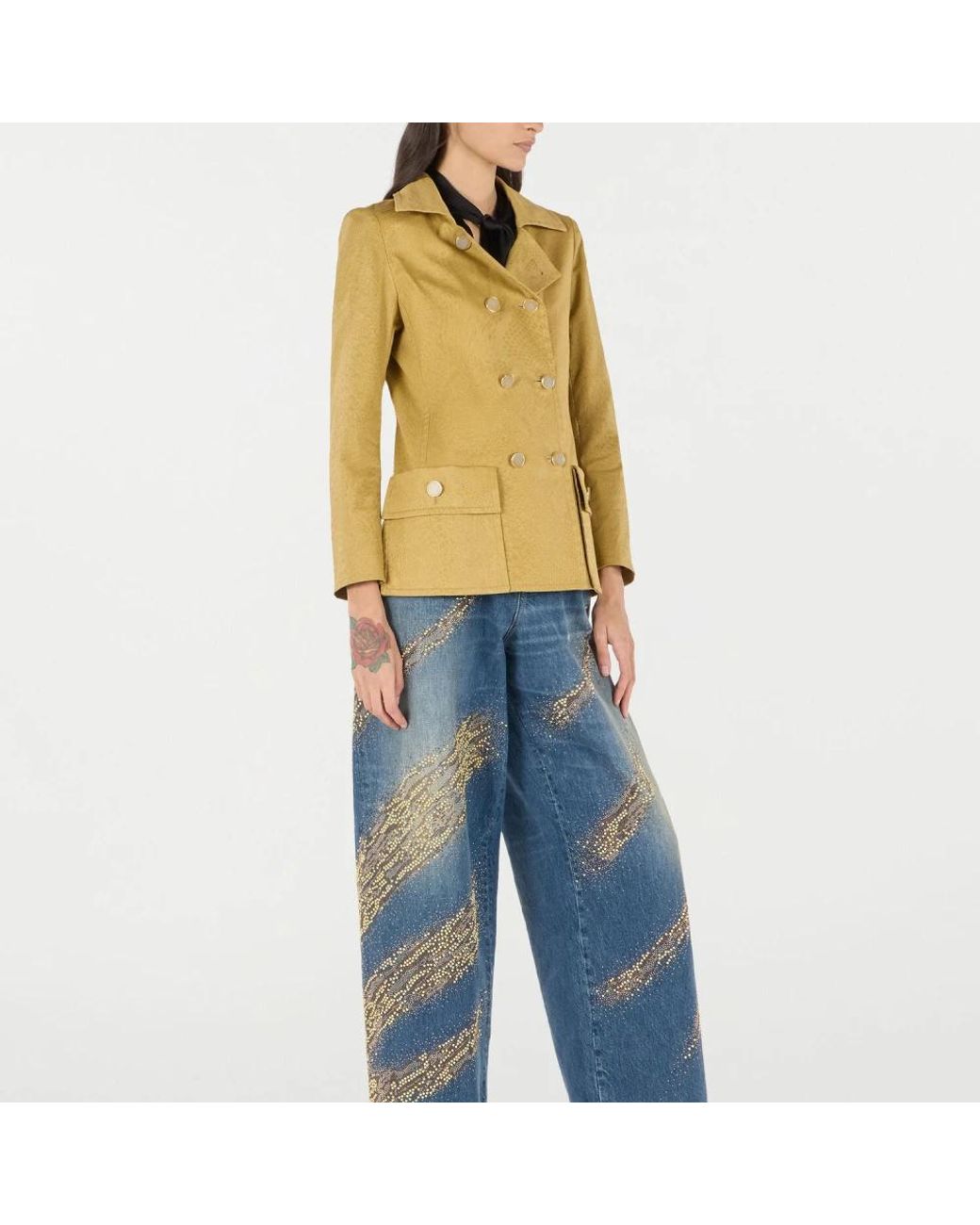 Roberto Cavalli Yellow Light Jackets