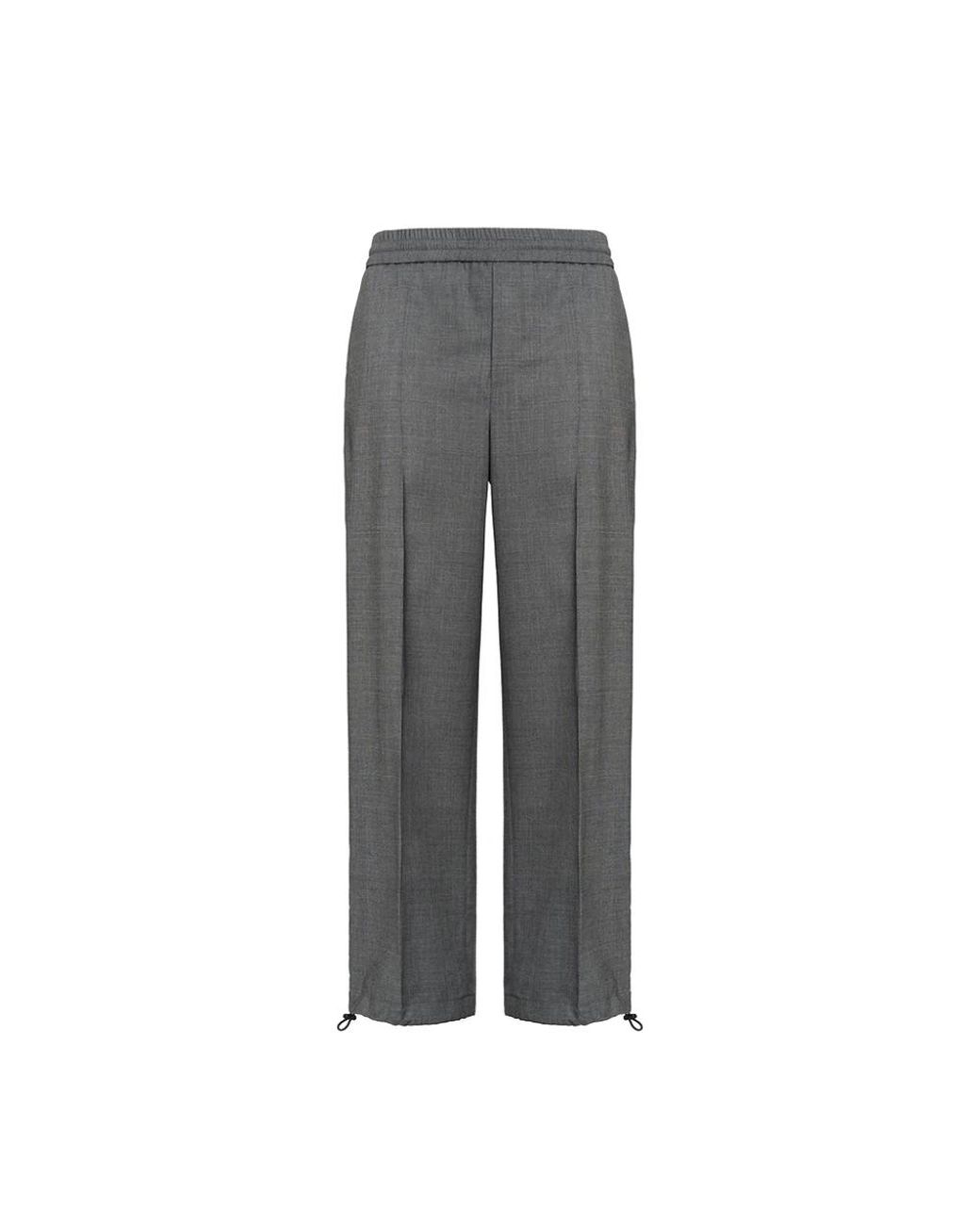 Malo Gray Straight Trousers for men