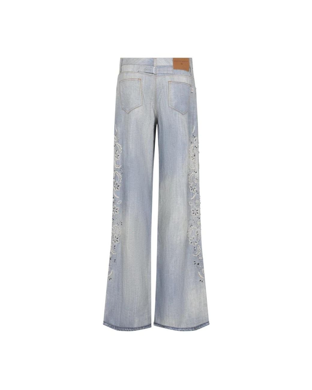 Ermanno Scervino Gray Wide Jeans
