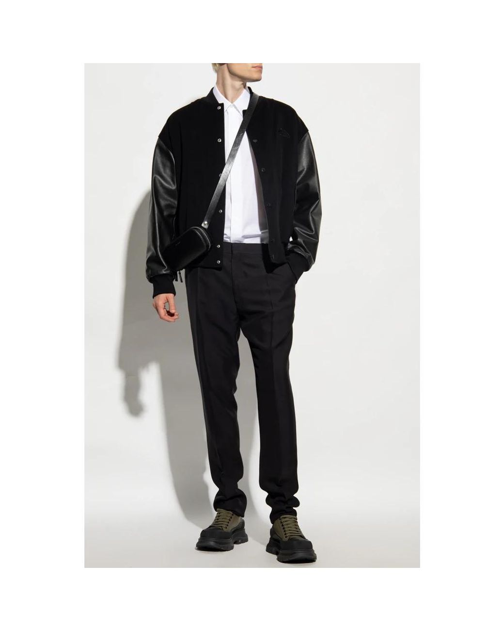 McQueen Black Chinos for men