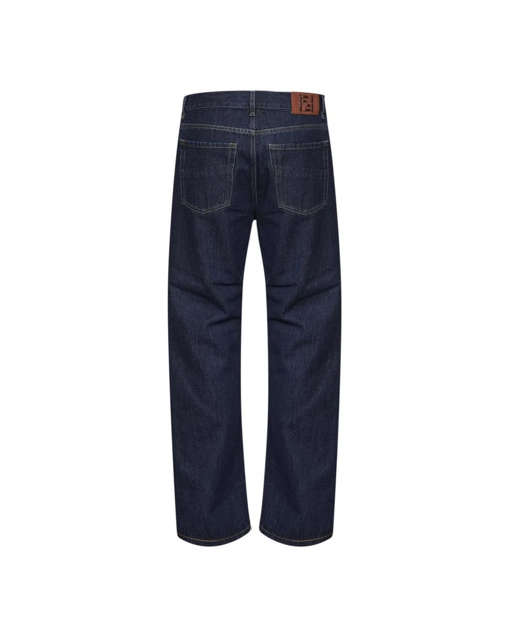 Fendi Blue Straight Jeans for men
