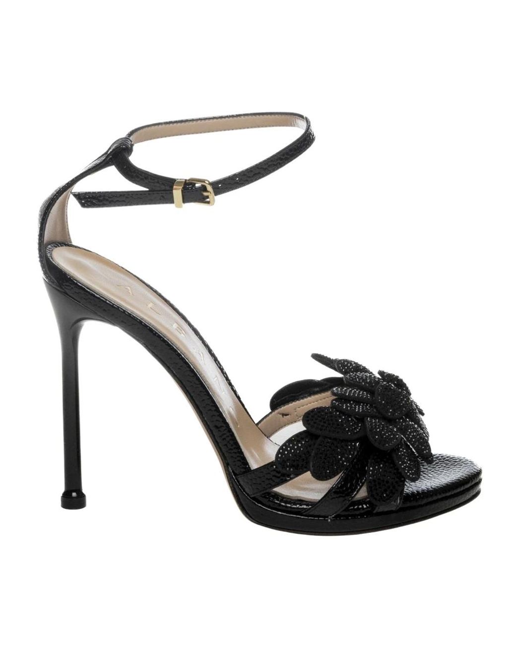 Albano Black High Heel Sandals