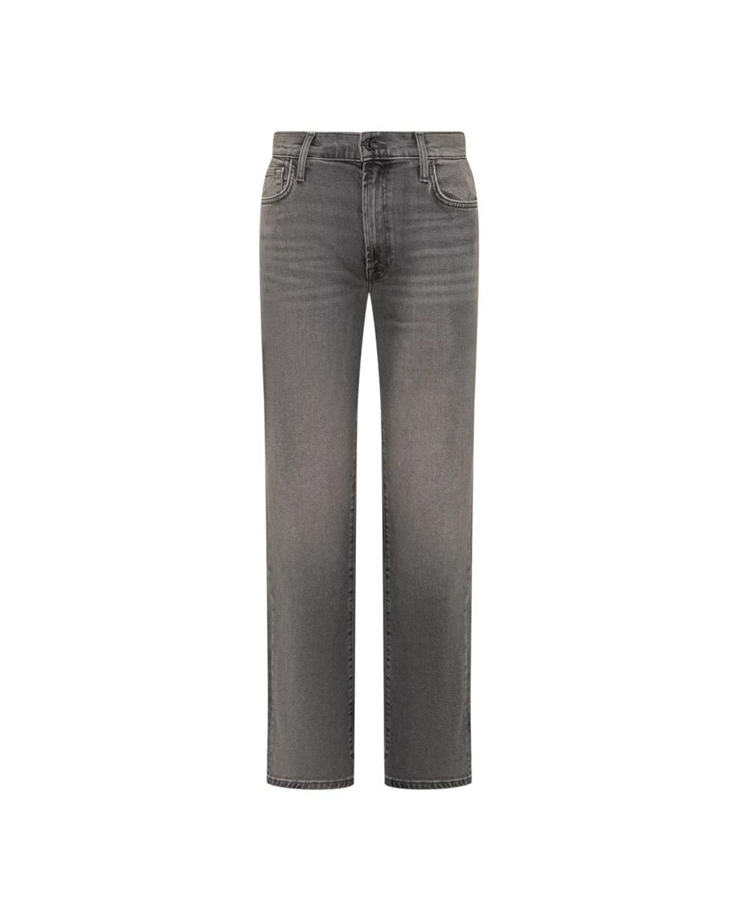 7 For All Mankind Gray Straight Jeans
