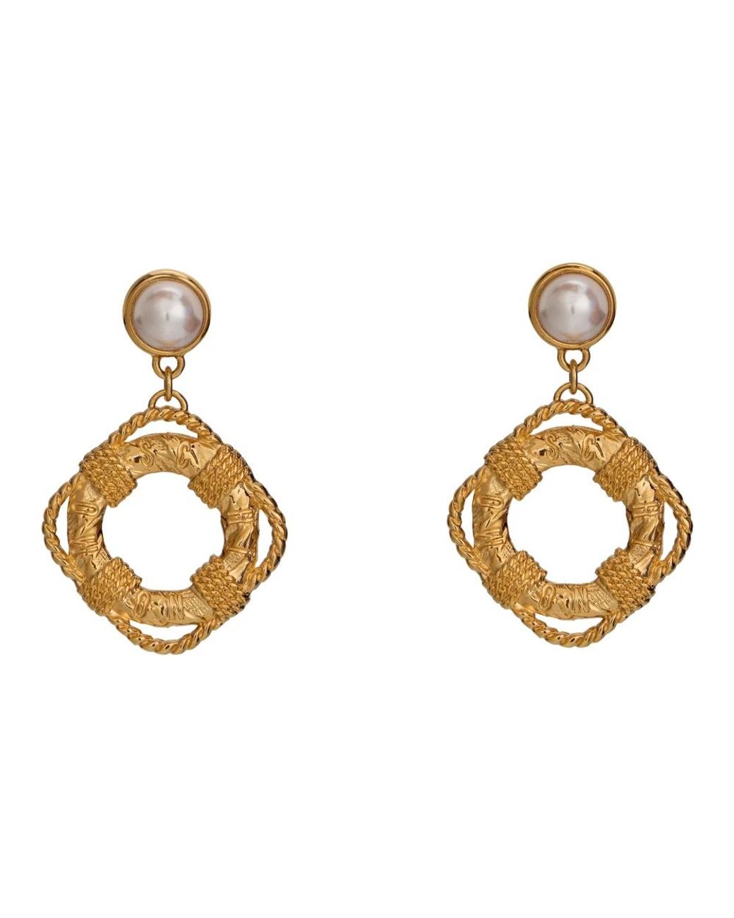 Moschino Metallic Earrings