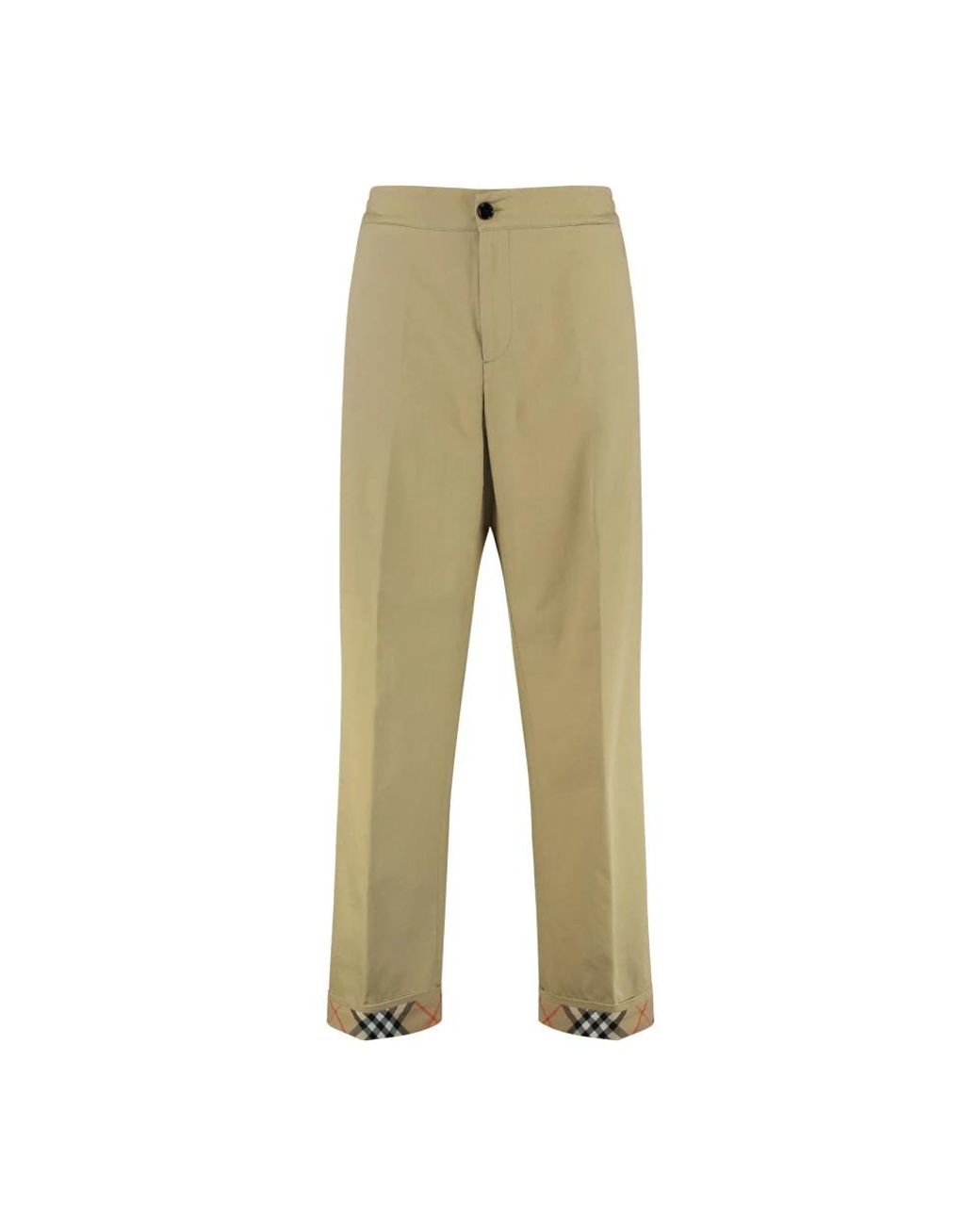 Burberry Natural Straight Trousers for men