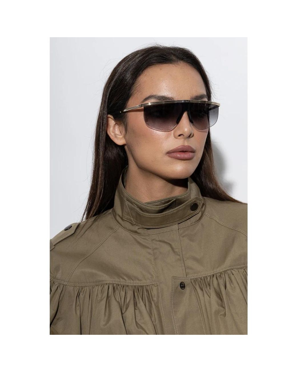 Chloé Gray Shield Sonnenbrille