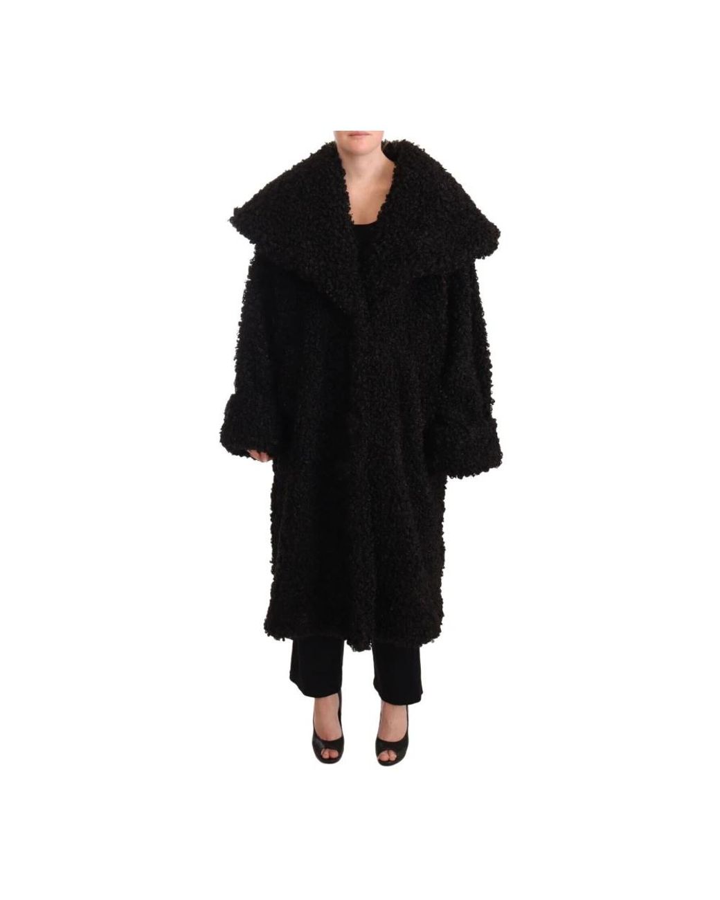 Dolce & Gabbana Black Single-Breasted Coats