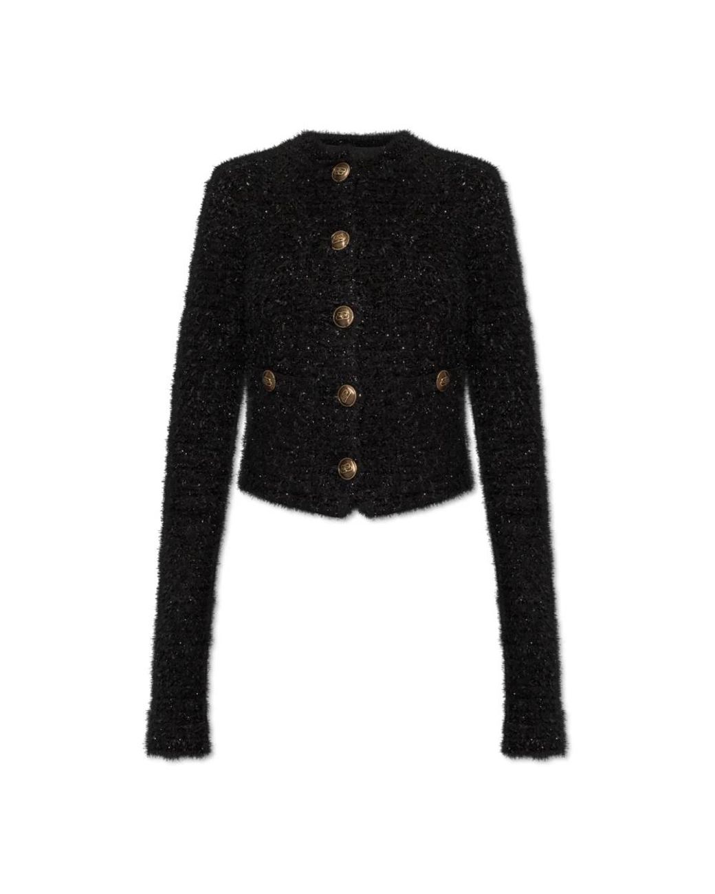 Balenciaga Black Tweed Jackets
