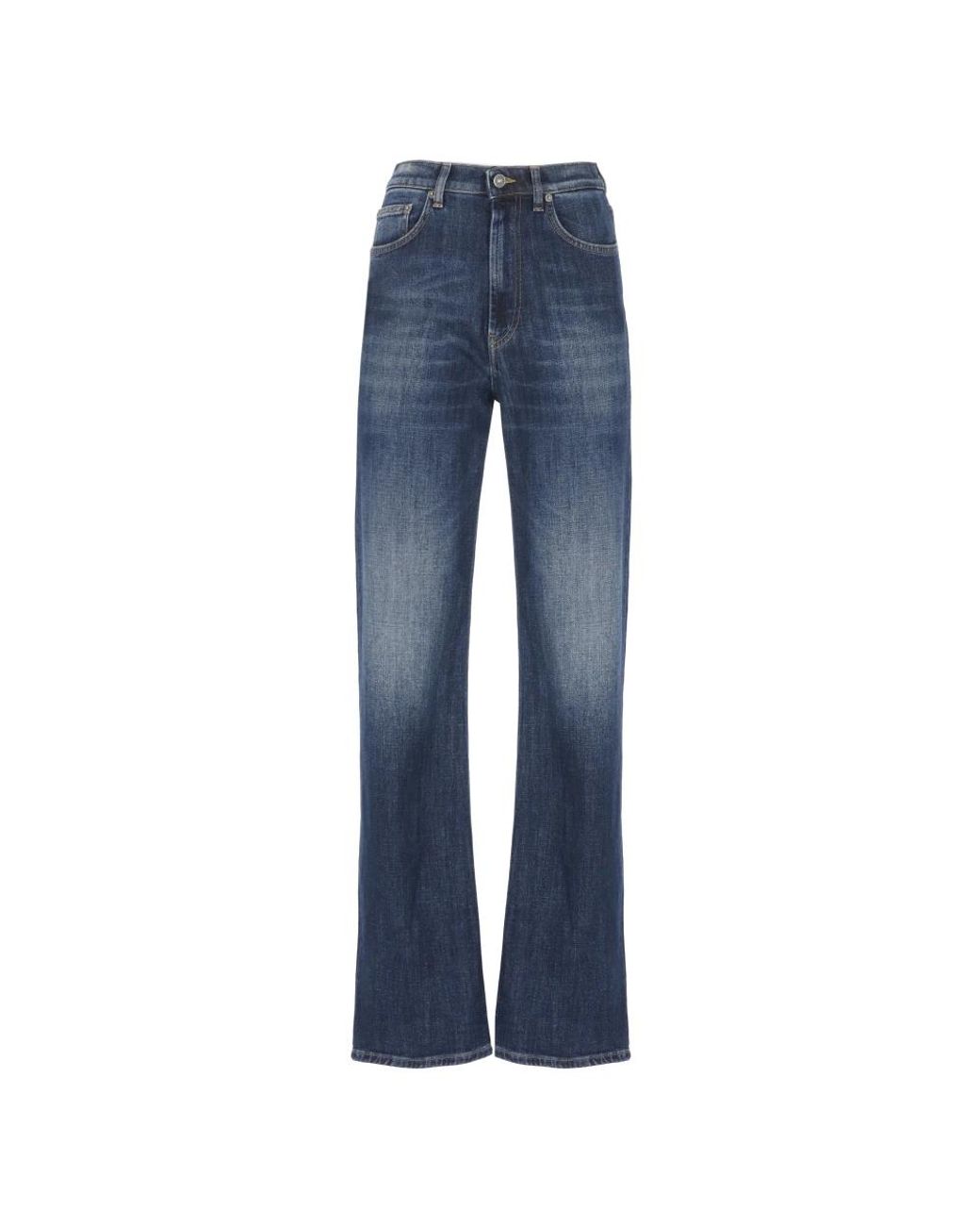 Dondup Jeans ,Blauw ,Katoen Broek Blauw in het Blue