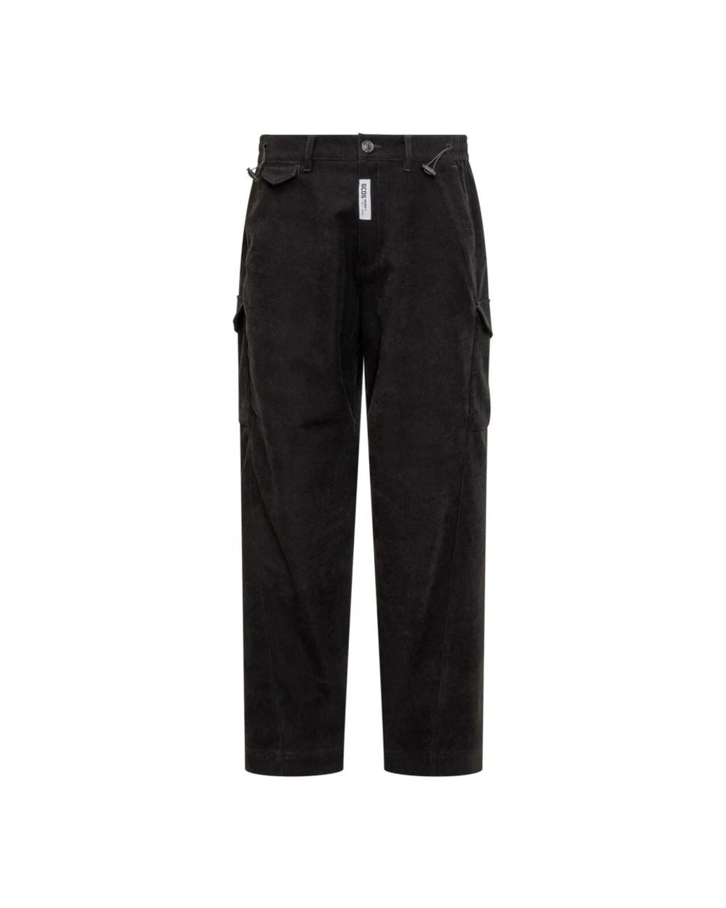 Gcds Black Straight Trousers for men