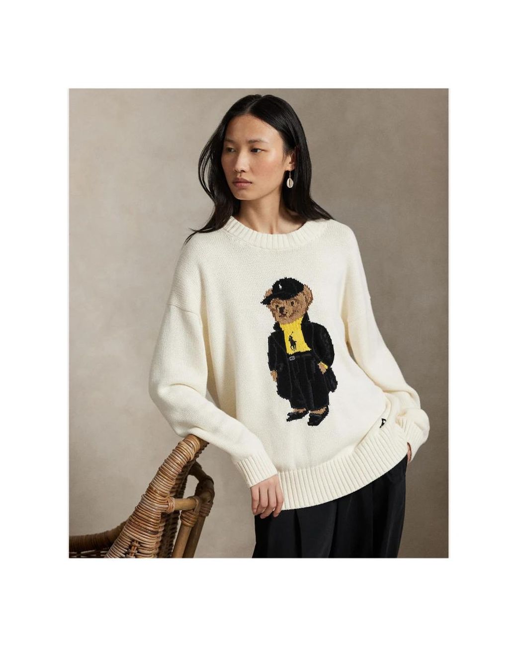 Polo Ralph Lauren White Round-Neck Knitwear