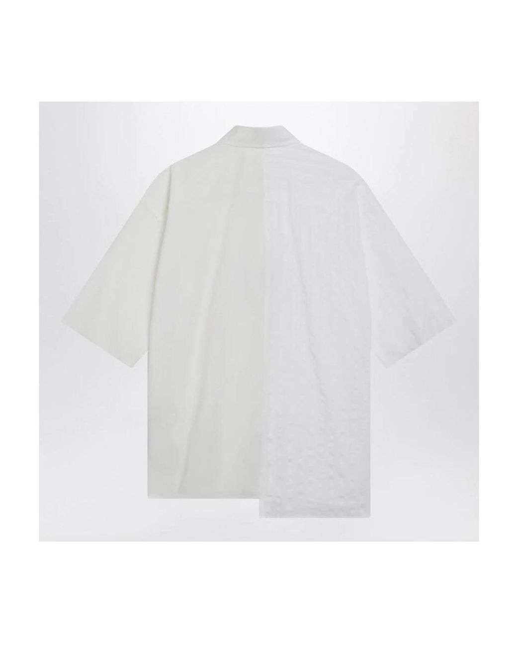 MM6 by Maison Margiela White Short Sleeve Shirts for men