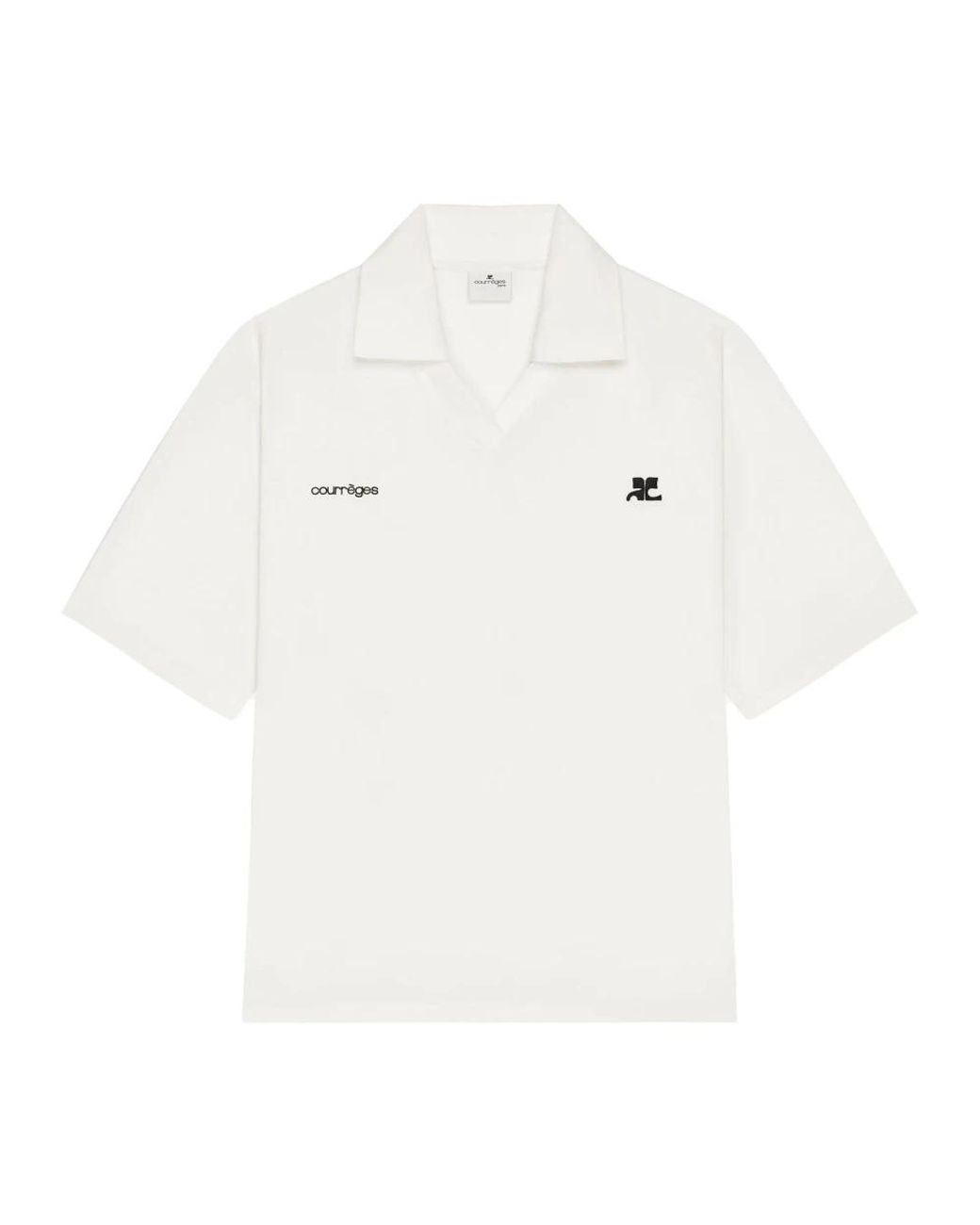 Courreges White Polo Shirts